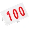 Polyester-cotton digital number bib, track and field athlete digital number bib, marathon race number code cloth, white cloth Item Picture